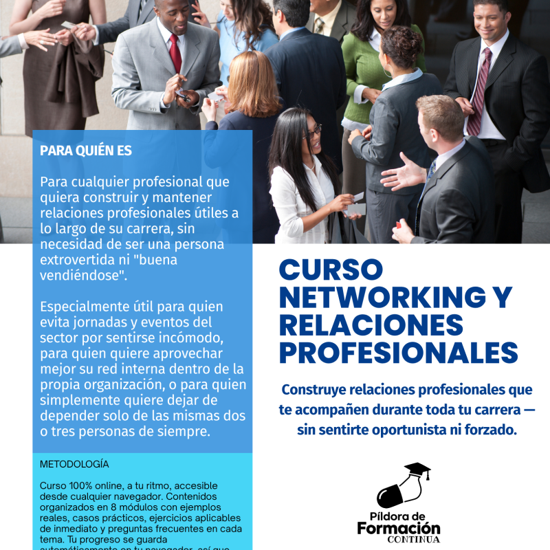 Píldora de formación continua  Networking y Relaciones Profesionales
